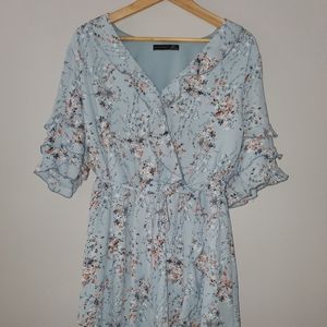 Black Tape floral ditsy dress large